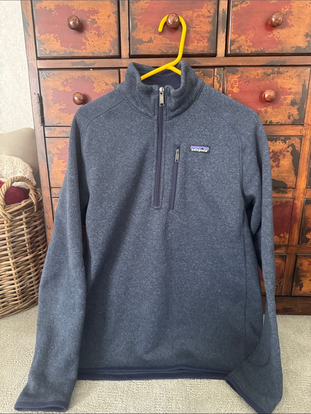 Patagonia Dark Heather Gray Quarter-Zip Fleece Pullover
